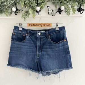 Women’s Levi’s High Rise Jean Shorts Cut Off 30